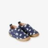 Chaussons Scratchés Bébé En Cuir Détails Phosphorescents Marine Imprimé - Vertbaudet -Pampero Boutique chaussons scratches bebe en cuir details phosphorescents
