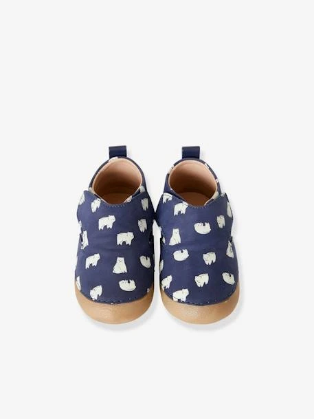Chaussons Scratchés Bébé En Cuir Détails Phosphorescents Marine Imprimé - Vertbaudet 5 Chaussons Scratchés Bébé En Cuir Détails Phosphorescents Marine Imprimé - Vertbaudet – Image 3