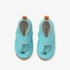 Chaussons Scratchés Bébé Garçon En Cuir Vert Aqua - Vertbaudet -Pampero Boutique chaussons scratches bebe garcon en cuir