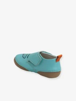 Chaussons Scratchés Bébé Garçon En Cuir Vert Aqua - Vertbaudet -Pampero Boutique chaussons scratches bebe garcon en cuir 4