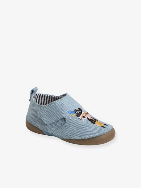 Chaussons Scratchés Bébé Garçon En Toile Denim Denim - Vertbaudet 4 Chaussons Scratchés Bébé Garçon En Toile Denim Denim - Vertbaudet – Image 2