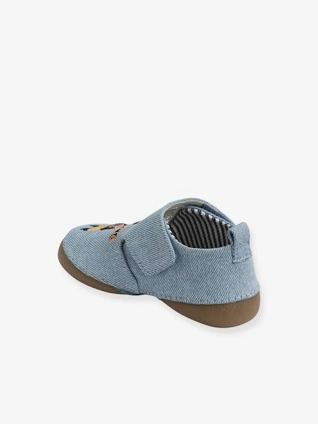 Chaussons Scratchés Bébé Garçon En Toile Denim Denim - Vertbaudet 5 Chaussons Scratchés Bébé Garçon En Toile Denim Denim - Vertbaudet – Image 3