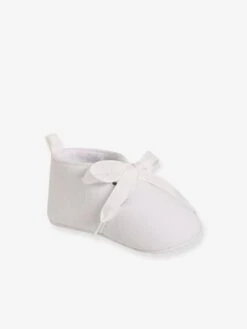 Chaussons Souples Bébé Mixte Blanc - Vertbaudet