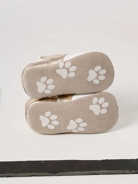 Chaussons Souples En Cuir Bébé Doré - Vertbaudet 7 Chaussons Souples En Cuir Bébé Doré - Vertbaudet – Image 5