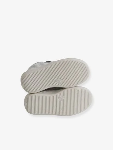 Chaussons Zippés Bébé En Toile Rayé Gris - Vertbaudet 7 Chaussons Zippés Bébé En Toile Rayé Gris - Vertbaudet – Image 5