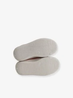 Chaussons Zippés Bébé En Toile Rayé Rose - Vertbaudet -Pampero Boutique chaussons zippes bebe en toile 4