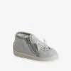 Chaussons Zippés Bébé En Toile Rayé Gris - Vertbaudet -Pampero Boutique chaussons zippes bebe en toile 6