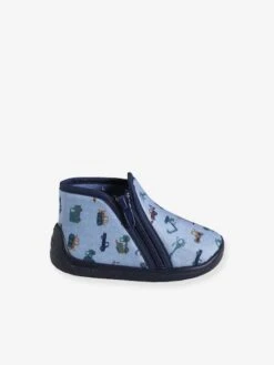 Chaussons Zippés Bébé Fabriqués En France Gris Imprimé - Vertbaudet -Pampero Boutique chaussons zippes bebe fabriques en france 2