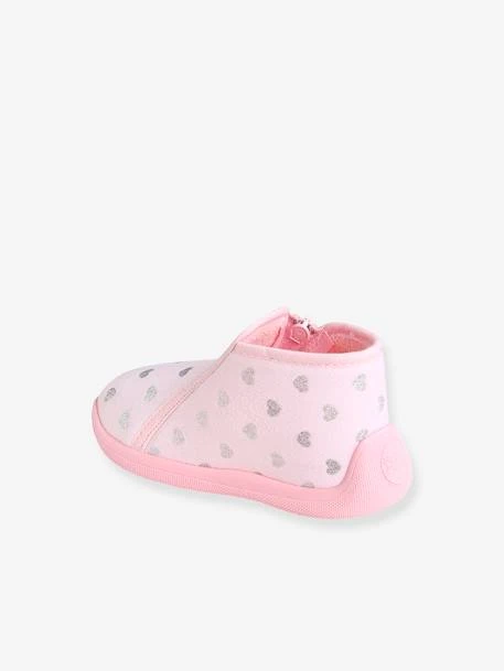 Chaussons Zippés Bébé Fille Fabriqués En France Rose Imprimé - Vertbaudet 6 Chaussons Zippés Bébé Fille Fabriqués En France Rose Imprimé - Vertbaudet – Image 4