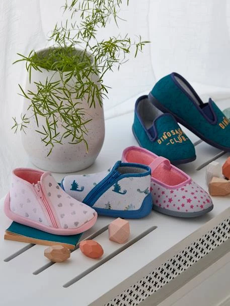 Chaussons Zippés Bébé Fille Fabriqués En France Rose Imprimé - Vertbaudet 8 Chaussons Zippés Bébé Fille Fabriqués En France Rose Imprimé - Vertbaudet – Image 6