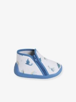 Chaussons Zippés Bébé Garçon Fabriqués En France Gris Imprimé - Vertbaudet -Pampero Boutique chaussons zippes bebe garcon fabriques en france 2