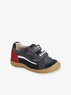 Chaussures Basses Cuir Garçon Collection Maternelle Marine - Vertbaudet