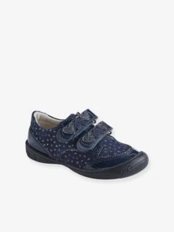 Derbies Cuir Fille Collection Maternelle Marine - Vertbaudet