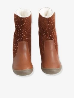 Mi-bottes Cuir Fille Marron - Vertbaudet -Pampero Boutique mi bottes cuir fille 4
