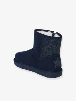 Mi-bottes Fourrées Fille Bleu Marine - Vertbaudet -Pampero Boutique mi bottes fourrees fille 2