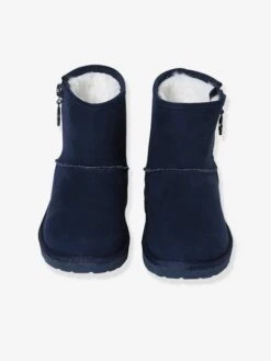 Mi-bottes Fourrées Fille Bleu Marine - Vertbaudet -Pampero Boutique mi bottes fourrees fille 3