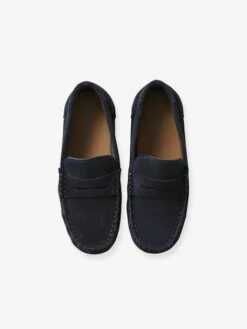 Mocassins Croûte De Cuir Enfant Marine - Vertbaudet -Pampero Boutique mocassins croute de cuir enfant 4