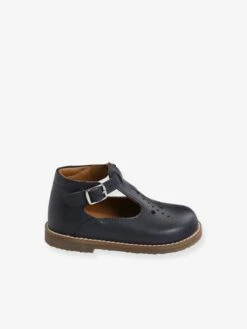 Salomés Cuir Bébé Bleu - Vertbaudet -Pampero Boutique salomes cuir bebe 2