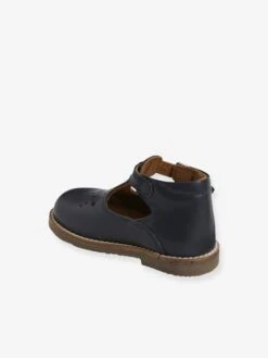 Salomés Cuir Bébé Bleu - Vertbaudet -Pampero Boutique salomes cuir bebe 3