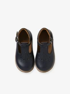 Salomés Cuir Bébé Bleu - Vertbaudet -Pampero Boutique salomes cuir bebe 4