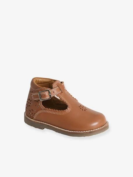 Salomés Cuir Bébé Camel - Vertbaudet 4 Salomés Cuir Bébé Camel - Vertbaudet – Image 2