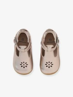 Salomés Cuir Bébé Fille Premiers Pas Orchidée - Vertbaudet -Pampero Boutique salomes cuir bebe fille premiers pas 3