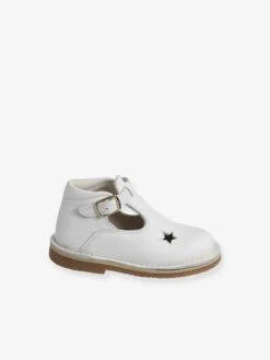 Salomés Cuir Bébé Mixte Blanc - Vertbaudet -Pampero Boutique salomes cuir bebe mixte 3