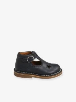 Salomés Cuir Bébé Mixte Bleu Marine - Vertbaudet -Pampero Boutique salomes cuir bebe mixte 9