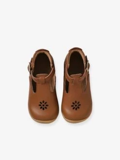 Salomés Cuir Bébé Premiers Pas Camel - Vertbaudet -Pampero Boutique salomes cuir bebe premiers pas 3