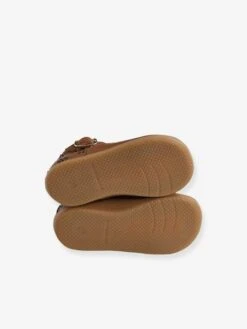 Salomés Cuir Bébé Premiers Pas Camel - Vertbaudet -Pampero Boutique salomes cuir bebe premiers pas 4