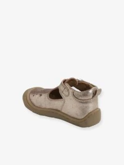 Salomés Cuir Souple Bébé 4 Pattes Or - Vertbaudet -Pampero Boutique salomes cuir souple bebe 4 pattes 2