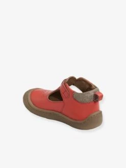 Salomés Cuir Souple Bébé Fille 4 Pattes Corail - Vertbaudet -Pampero Boutique salomes cuir souple bebe fille 4 pattes 2