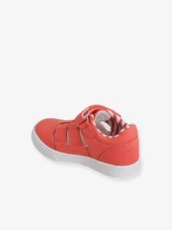 Salomés En Toile Bébé Fille Corail - Vertbaudet -Pampero Boutique salomes en toile bebe fille 2