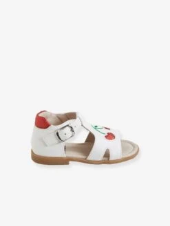 Sandales Bébé Fille Applications Brodées Blanc - Vertbaudet -Pampero Boutique sandales bebe fille applications brodees 4