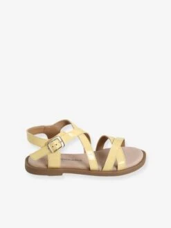 Sandales Brides Croisées Fille Jaune - Vertbaudet -Pampero Boutique sandales brides croisees fille 3