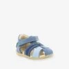 Sandales Cuir Bébé Bigbazar-2 Iconique Biboo KICKERS® Bleu Tricolore - Kickers -Pampero Boutique sandales cuir bebe bigbazar 2 iconique biboo kickers
