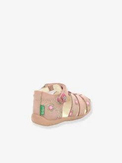 Sandales Cuir Bébé Bigflo-2 Iconique Biboo KICKERS® Rose Flower - Kickers -Pampero Boutique sandales cuir bebe bigflo 2 iconique biboo kickers 10