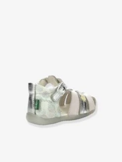 Sandales Cuir Bébé Bigfly-2 Iconique Biboo KICKERS® Blanc Rose Pois Multico - Kickers -Pampero Boutique sandales cuir bebe bigfly 2 iconique biboo kickers 4