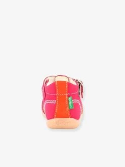 Sandales Cuir Bébé Fille Bigfly 2 KICKERS® Rose Orange Tricolore - Kickers -Pampero Boutique sandales cuir bebe fille bigfly 2 kickers 4
