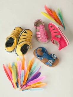 Sandales Cuir Bébé Fille Bout Fermé Rose - Vertbaudet -Pampero Boutique sandales cuir bebe fille bout ferme 3