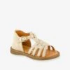 Sandales Cuir Bébé Fille Tourbillon Babybotte® Or - Babybotte -Pampero Boutique sandales cuir bebe fille tourbillon babybotte