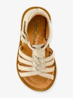 Sandales Cuir Bébé Fille Tourbillon Babybotte® Or - Babybotte -Pampero Boutique sandales cuir bebe fille tourbillon babybotte 2