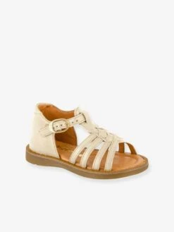Sandales Cuir Bébé Fille Tourbillon Babybotte® Or - Babybotte