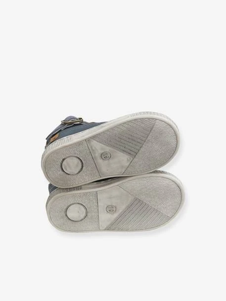 Sandales Cuir Bébé Garçon Premiers Pas Bleu Jean - Vertbaudet 7 Sandales Cuir Bébé Garçon Premiers Pas Bleu Jean - Vertbaudet – Image 5