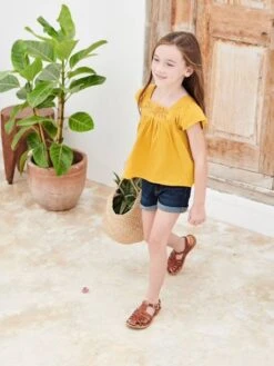 Sandales Cuir Fille Champagne - Vertbaudet -Pampero Boutique sandales cuir fille 23