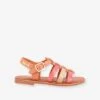 Sandales Cuir Fille Bobbie LES TROPEZIENNES® PAR M. BELARBI Rose/or - Les Tropeziennes -Pampero Boutique sandales cuir fille bobbie les tropeziennes par m. belarbi