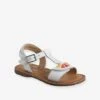 Sandales Cuir Fille Collection Maternelle Blanc - Vertbaudet -Pampero Boutique sandales cuir fille collection maternelle 12