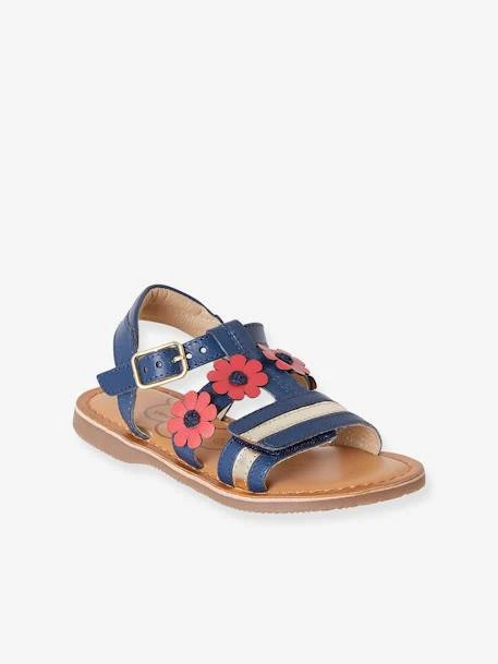 Sandales Cuir Fille Collection Maternelle Bleu Marine - Vertbaudet 3 Sandales Cuir Fille Collection Maternelle Bleu Marine - Vertbaudet