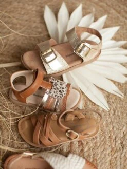 Sandales Cuir Fille Collection Maternelle Marron - Vertbaudet