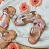 Sandales Cuir Fille Collection Maternelle Rose Clair Métalisé - Vertbaudet -Pampero Boutique sandales cuir fille collection maternelle 6
